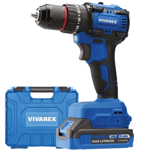 دریل شارژی چکشی براشلس 20 ولت ویوارکس مدل VR2010V-IBL